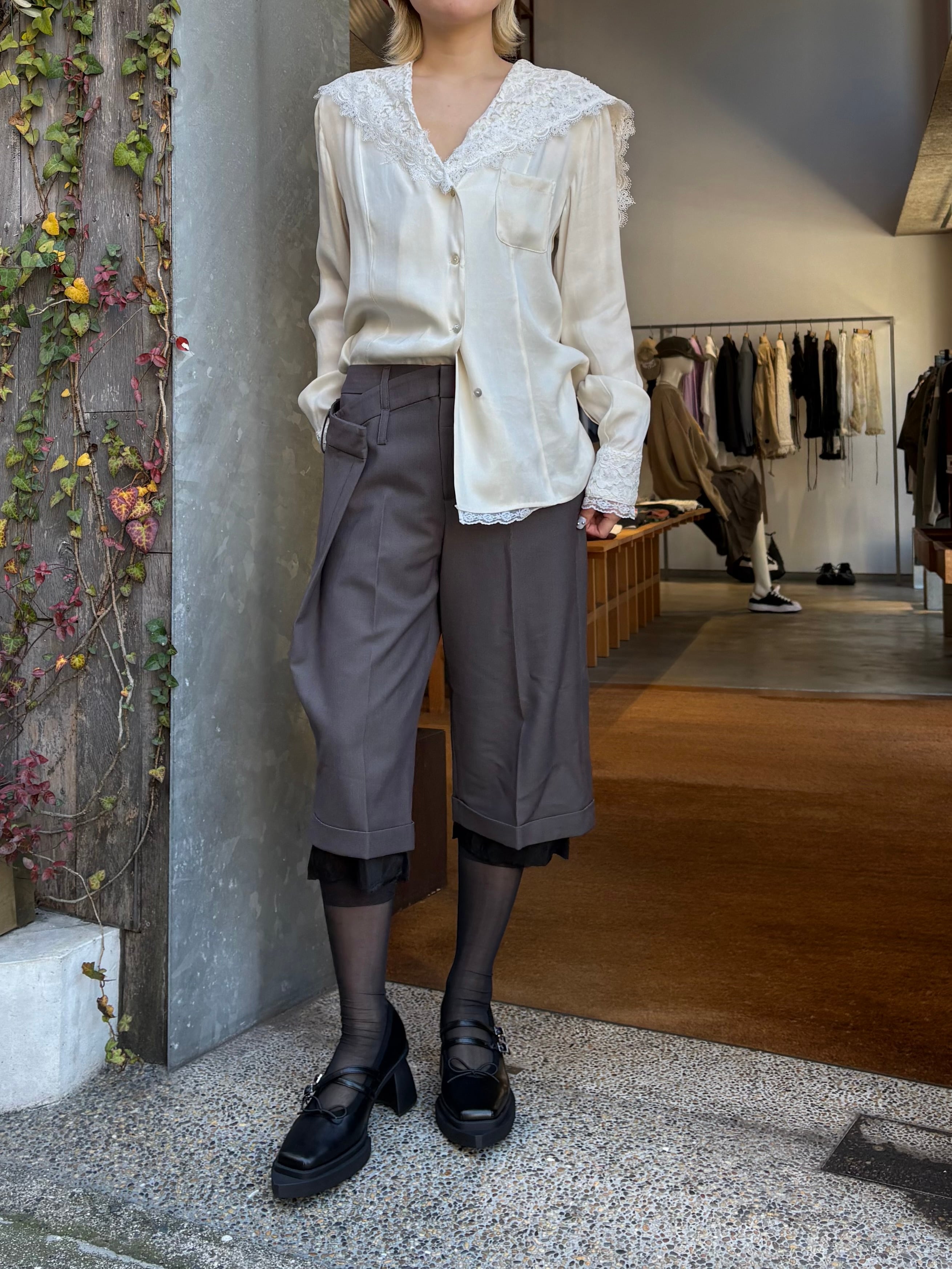 26SS】PRANK PROJECT プランクプロジェクト / Lace Collar Shirt