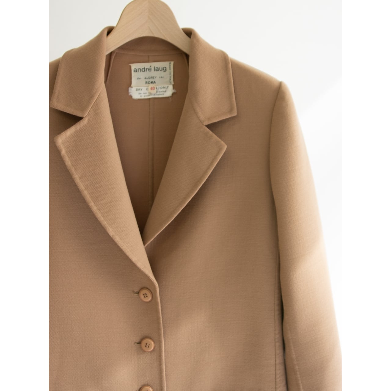 andre laug】Made in Italy 60-70's Wool Jersey Jacket（イタリア製