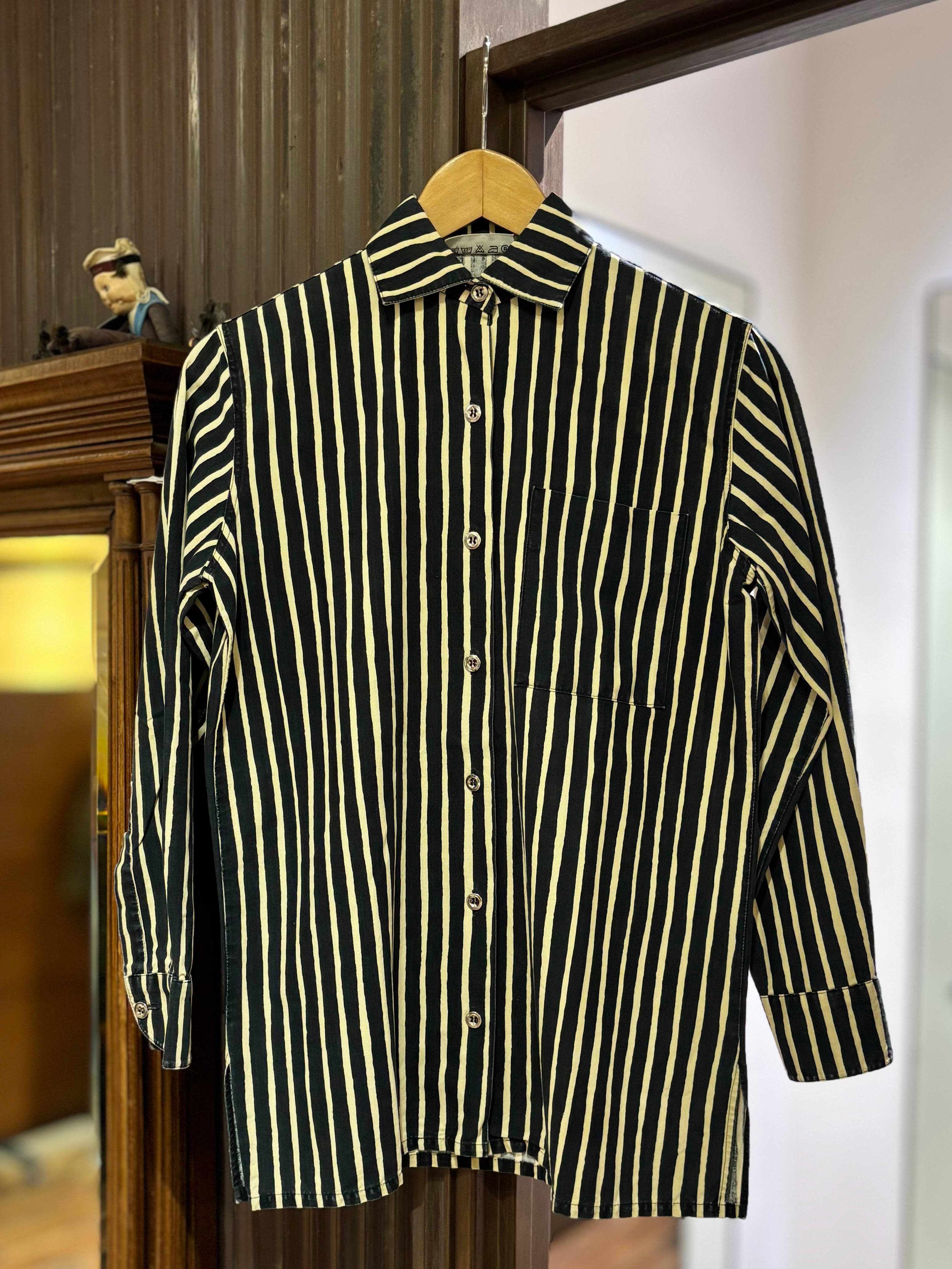OLD marimekko STRIPE COTTON SHIRT | STRAYSHEEP ONLINE
