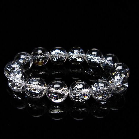 アイリスクォーツ 水晶 ブレスレット 16mm 一点物 おまかせ便 111-20214