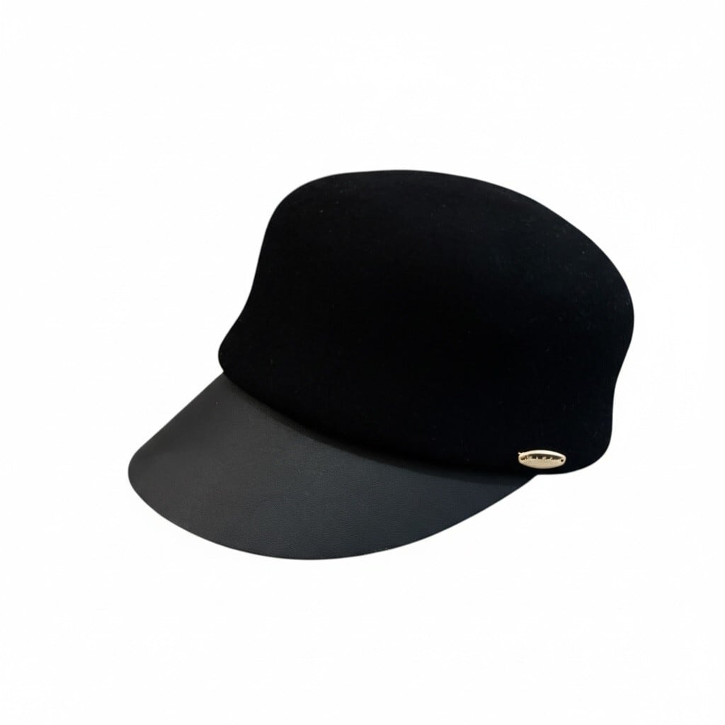 FBAL-CAP5　ウール×合皮キャップ