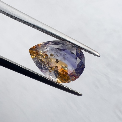 ペアシェイプカット　10×7mm　#122【硝子の宝石】箔入り