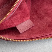 セリーヌ ロミー ミディアム カーマイン レッド ショルダーバッグ