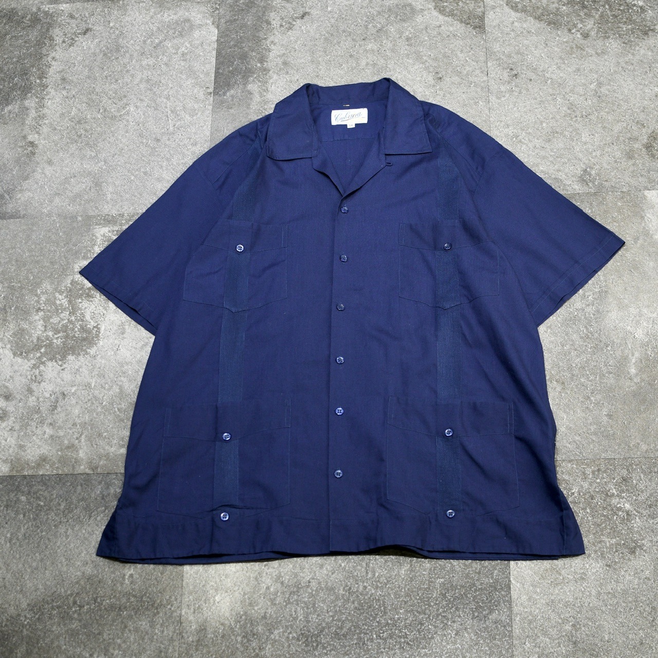 navy cuba shirt