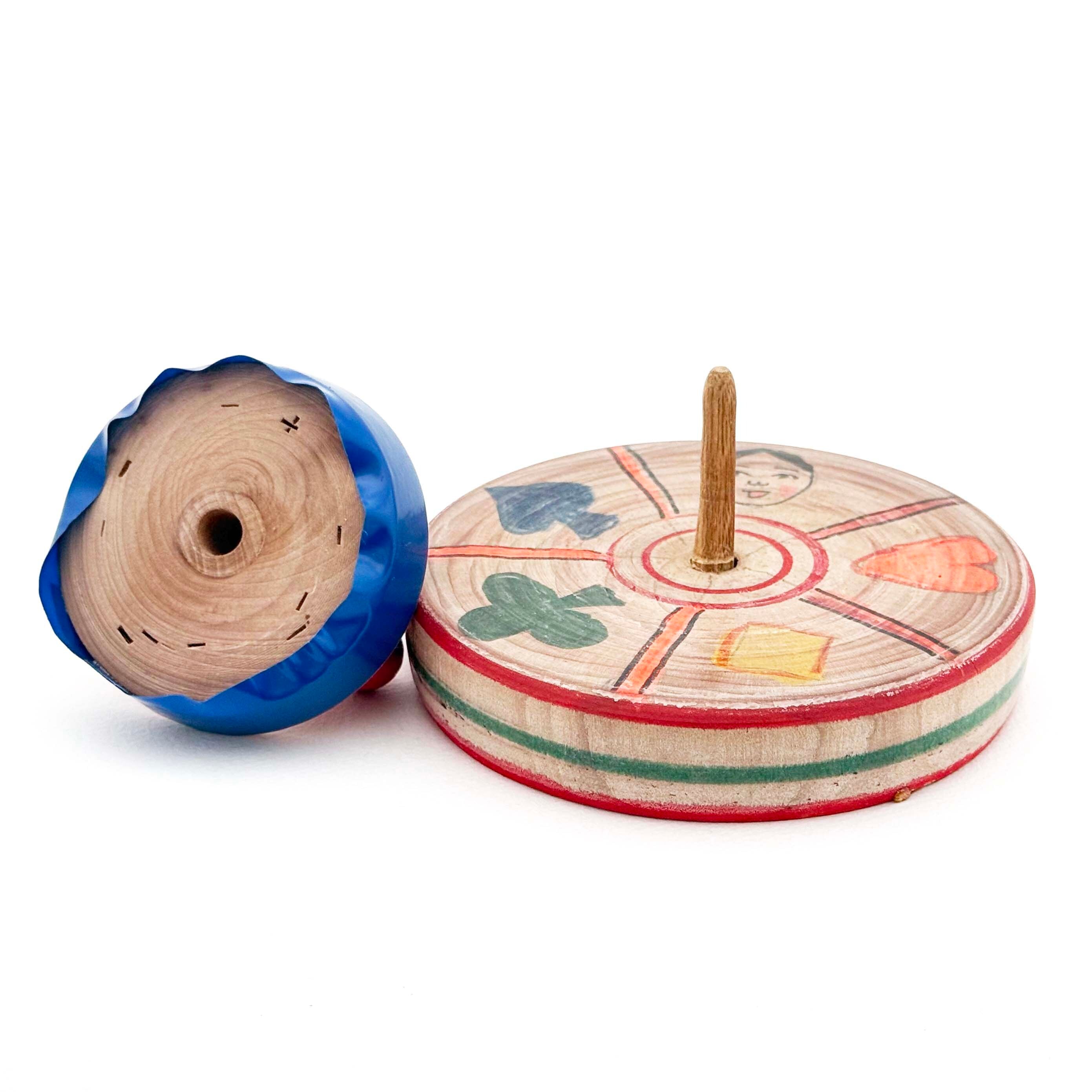 はりまや木地玩具「当てゴマ」