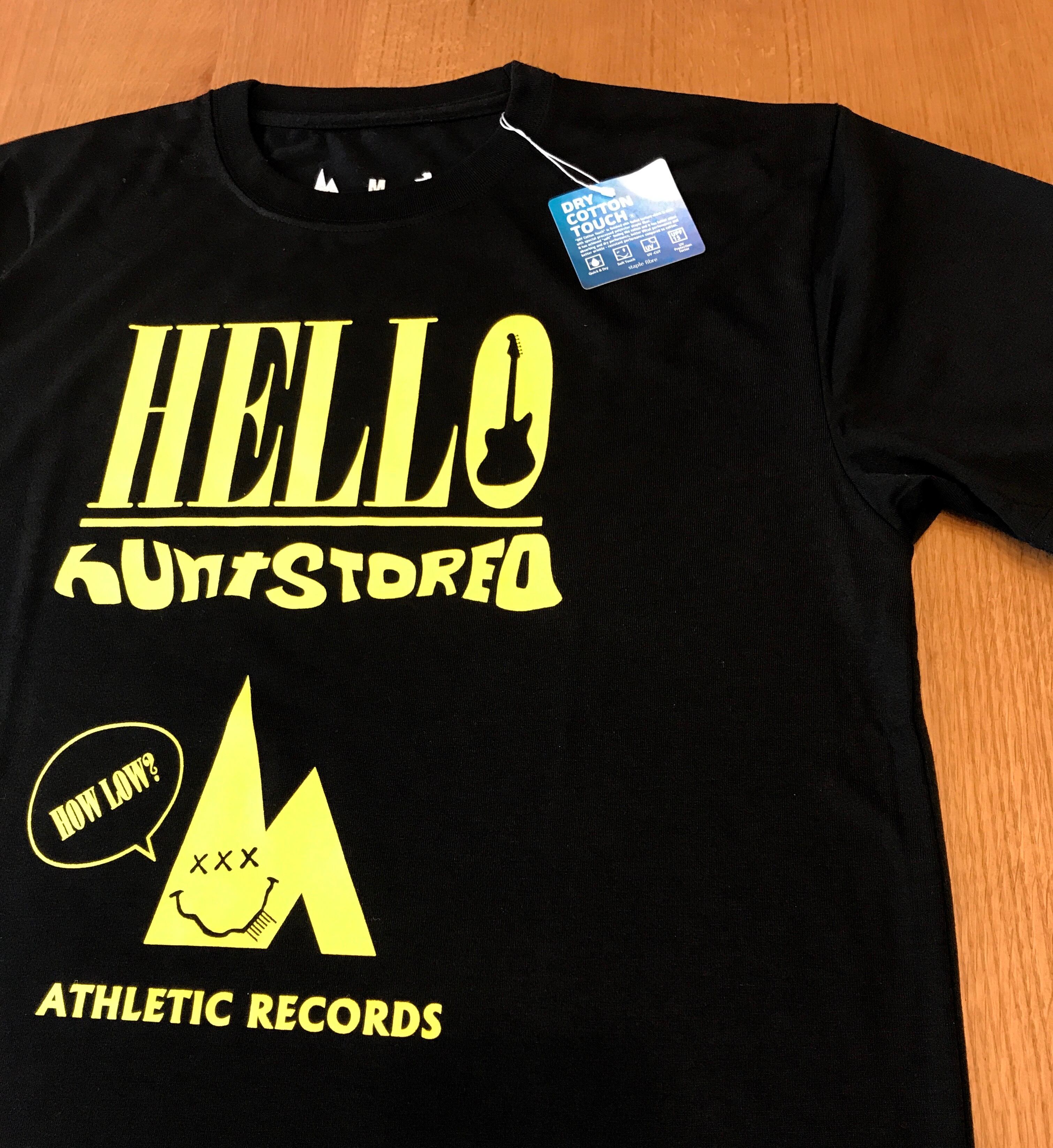 hs-34 ACTIVE 『HELLO』 T-SHIRT ・ブラック | hunt stored.