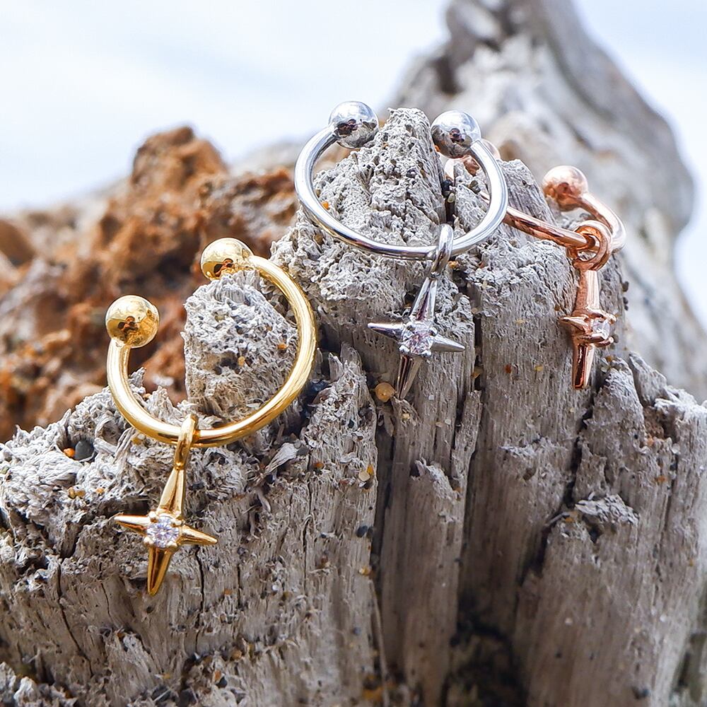 【年始セール】イヤカフ 片耳 クロス 揺ら揺らges8354