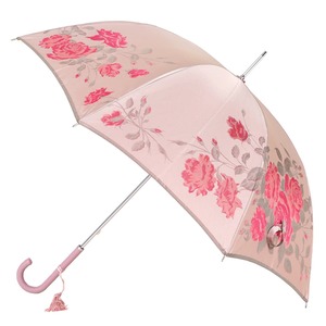 絵おり 薔薇（バラ）(長傘）（晴雨兼用傘）槙田商店・甲州織傘　 顔色を美しくする er-br01-l