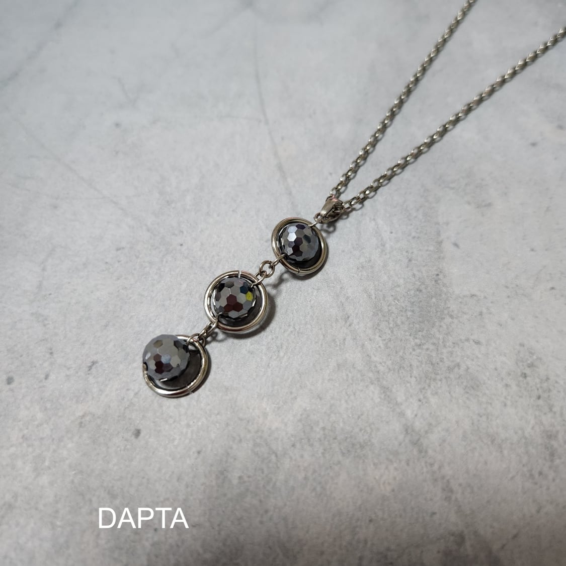 純チタン ネックレス テラヘルツとリング3連 | DAPTA Pure titanium