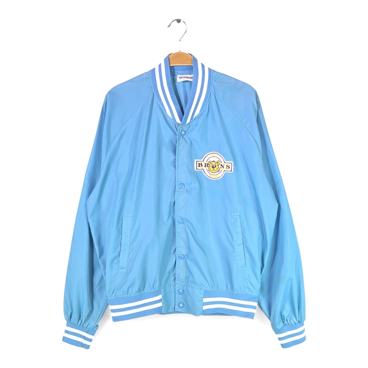 80s UCLA ブルインズ USA製 ヴィンテージナイロンジャケット チョーク 