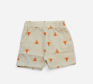 日本未発売　当店のみ　Lil' Paradise Copenhagen　Foxter shorts ショートパンツ　ハーフパンツ　セットアップ対応　モスリン　ベビー服　ベビーギフト　春夏　北欧デザイン　日本未入荷　海外子供服　ナチュラルコーデ　ベビー服　ベビーギフト　ハンドメイド　綿100　おそろいコーデ