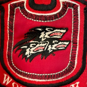 【Midwest】カレッジ ノースカロライナ州立大学 Wolfpack 刺繍ロゴ スウェット トレーナー  ゆるだぼ XL アメリカ古着