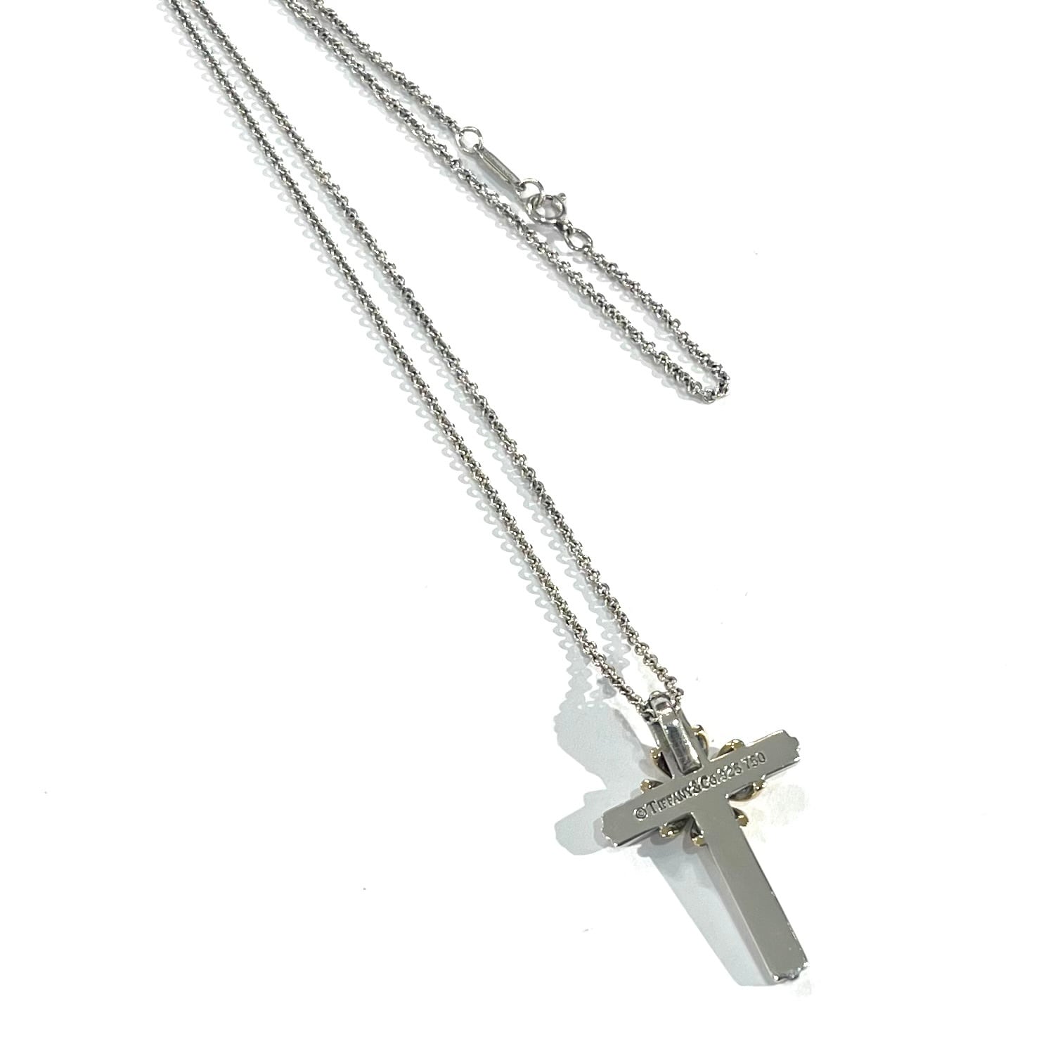 TIFFANY&Co.】2969 VINTAGE SILVER925×K18YGシグネチャークロス