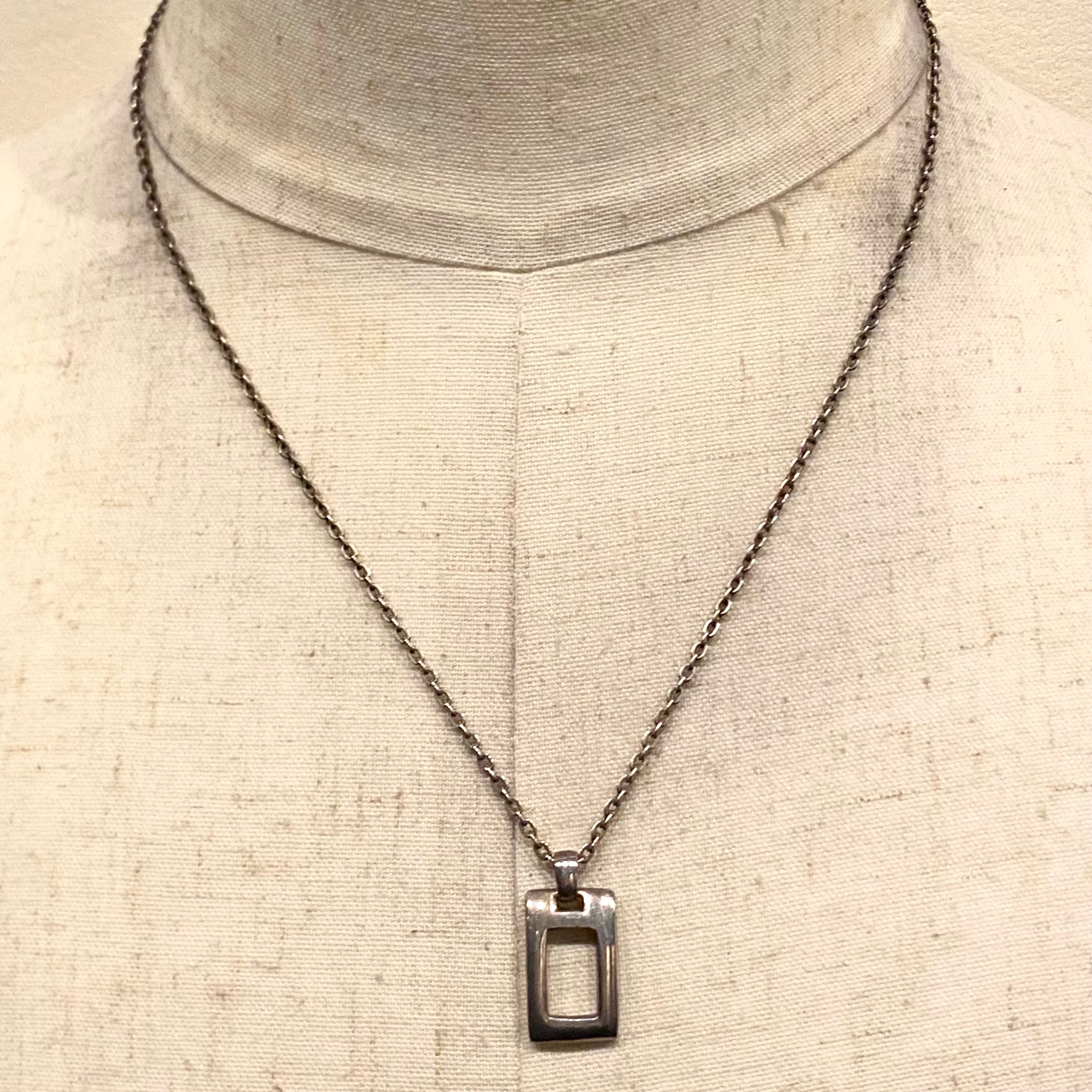 SILVER 925ネックレス SILVER925 ZIP TOP DESIGN NECKLACE/シルバー/ネックレス
