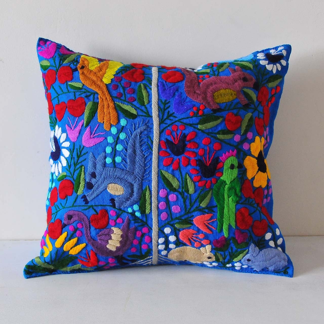 メキシコ 手織り シナカンタン刺繍 クッションカバー 40 45 11