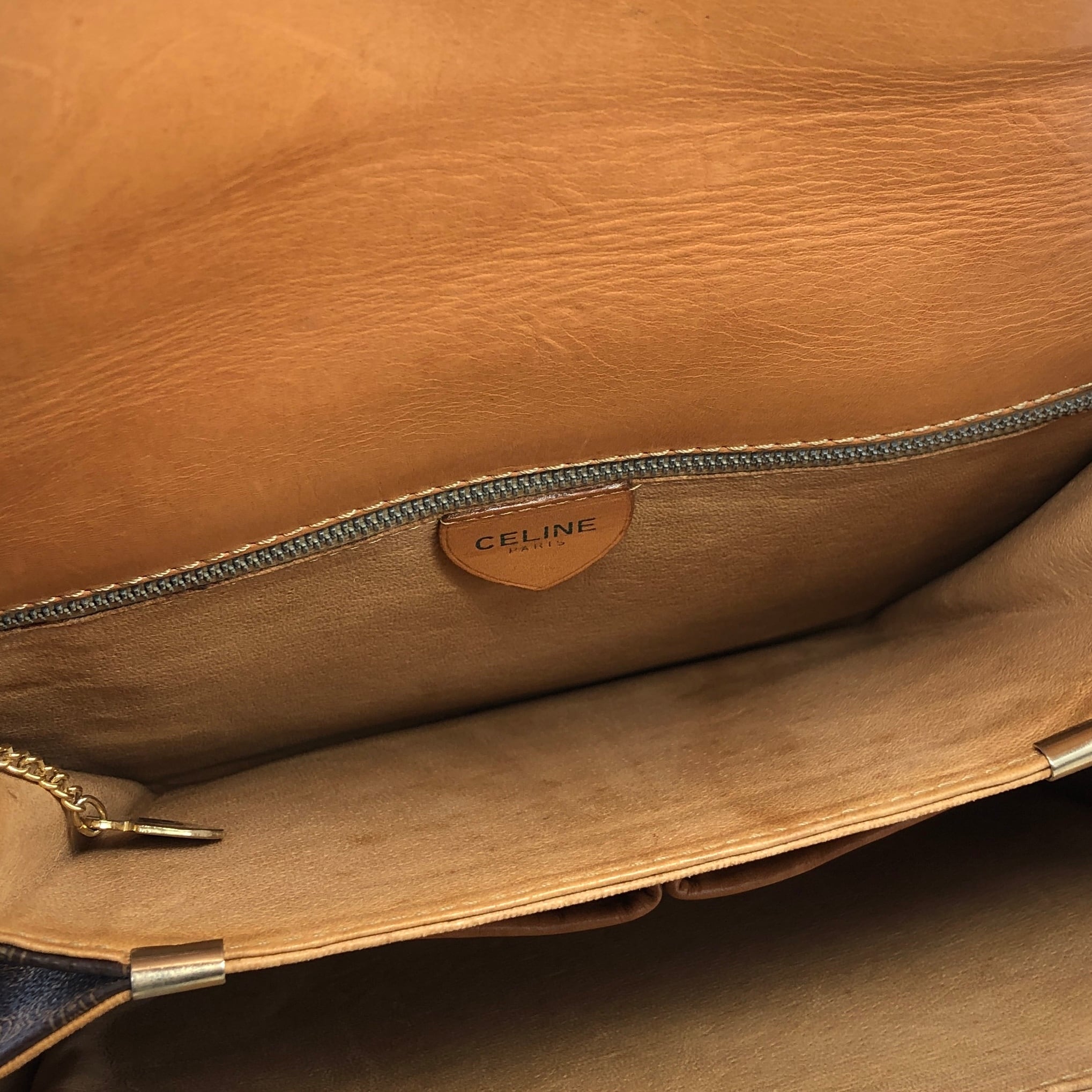 CELINE セリーヌ マカダム 馬車 ホースキャリッジ レザー クロスボディ