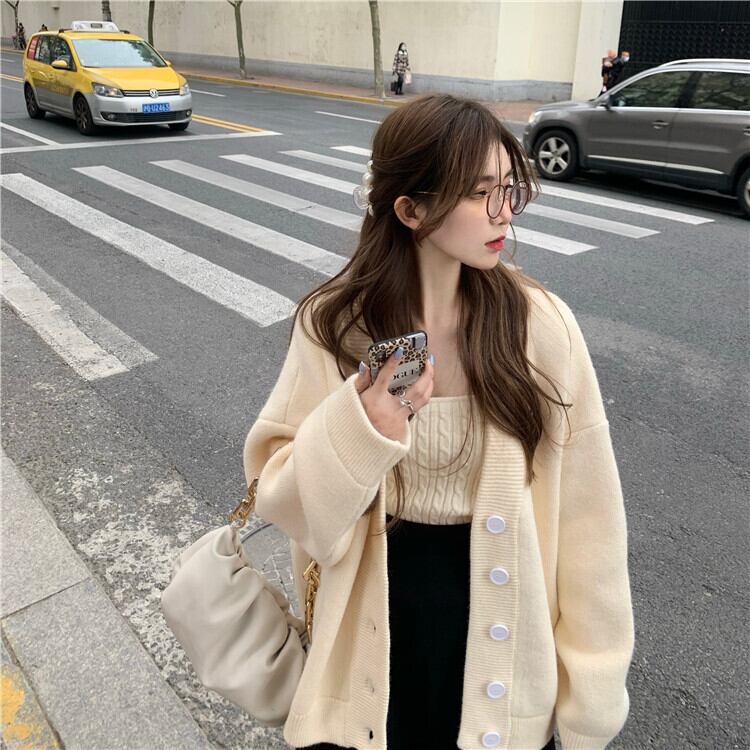 ルーズセーター レディーススプリングスタイルカーディガンジャケット 春物 試着室89315285105