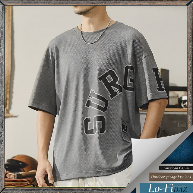 アメリカンレトロ カジュアルシルクTシャツ 30212