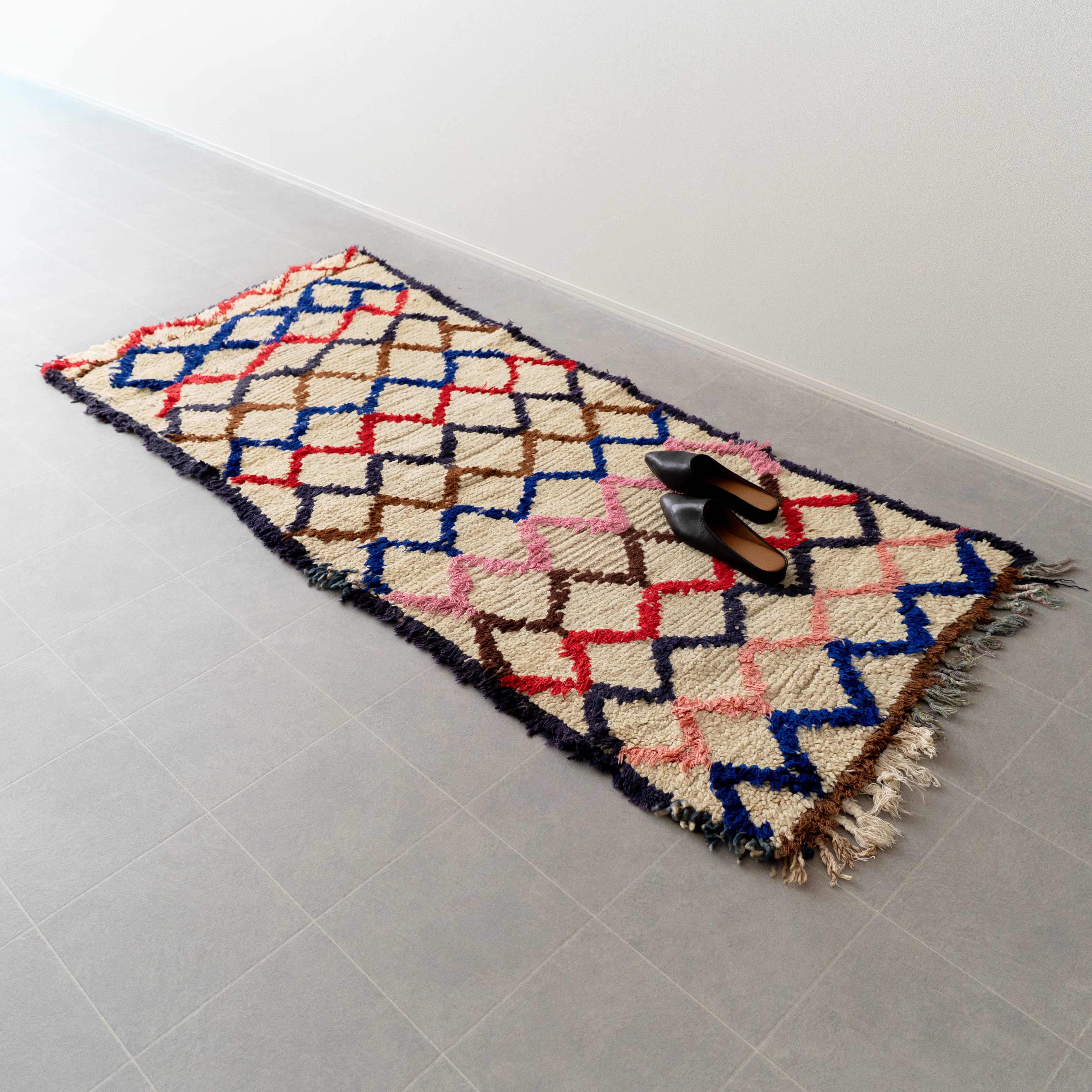 【Vintage】モロッコ・ヴィンテージラグ M-3 "78cm×194cm"
