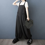 バルーンヘム サスペンダー ワイドパンツ 00123