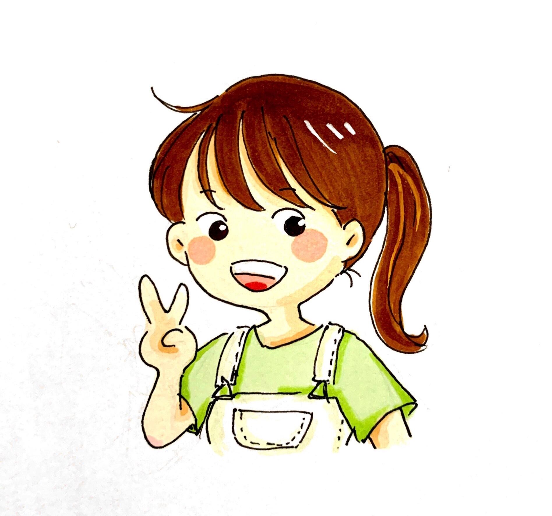 ひとり似顔絵イラスト(コピック) | たけのみせ