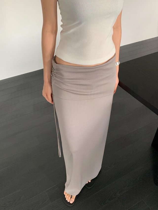 Layered Sheer Wrap Long Skirt