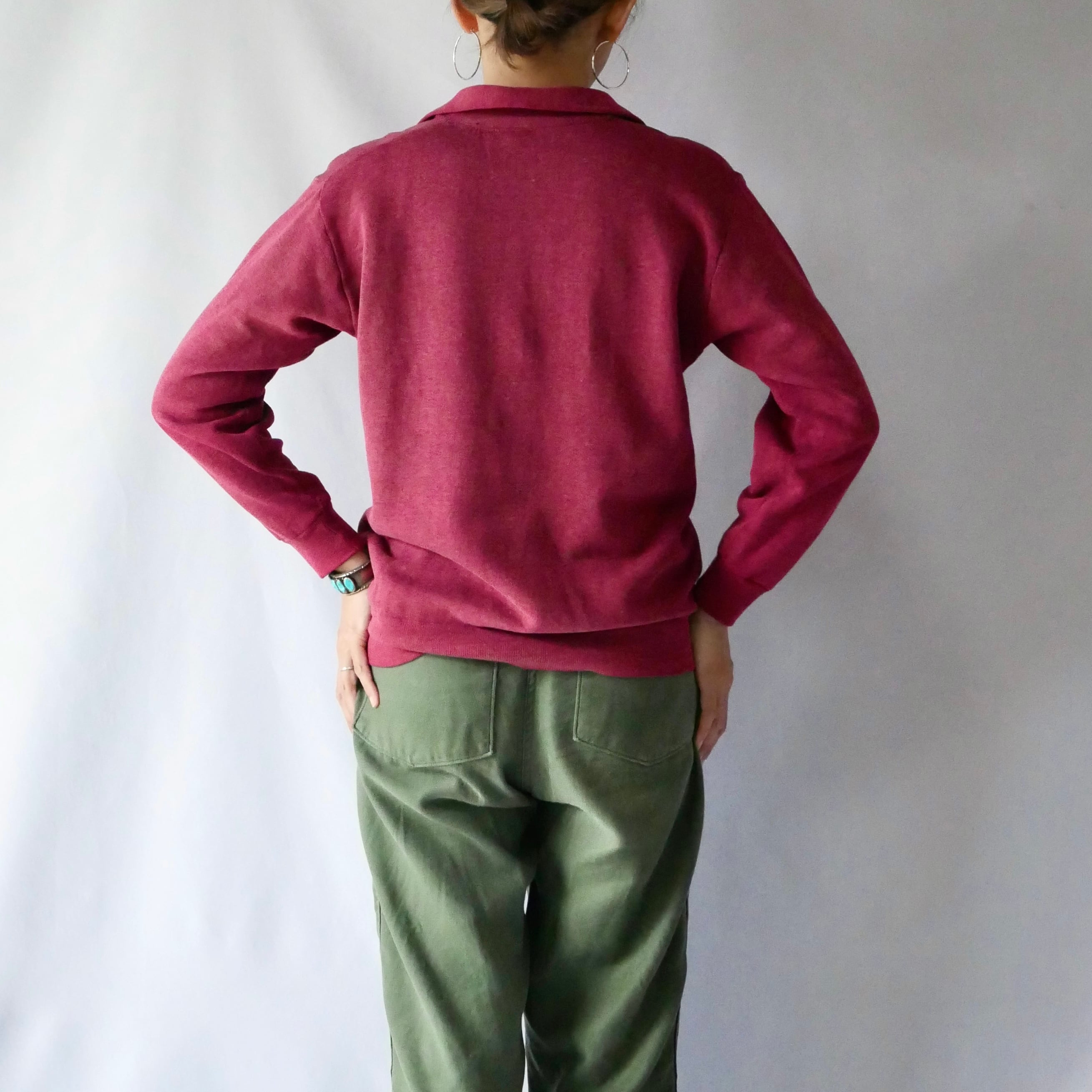 40s 50s 60s 70s ハーフジップ トレーナー ヴィンテージ 60-70s vintage halfzip sweat ヴィンテージ エンジ ハーフジップ