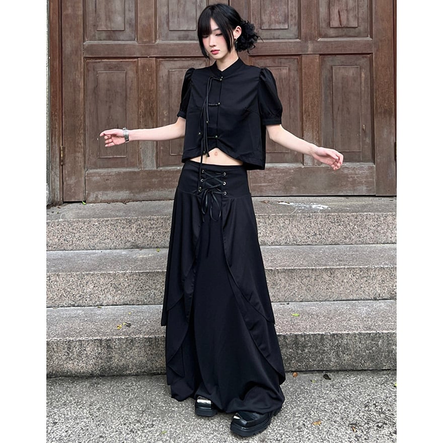 テンセルサテン セミワイドパンツ パンツ レディース 春夏 高級感 テンセルサテン ジャカード織り ワイド