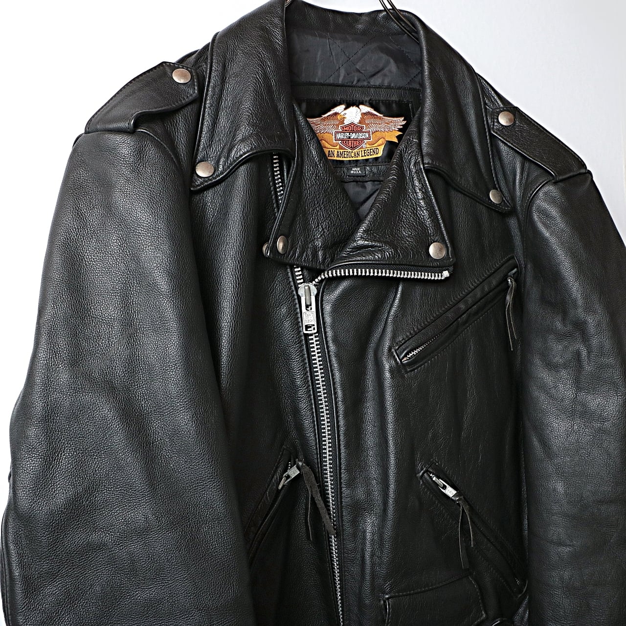90s Harley-Davidson ハーレーダビッドソン レザー ダブル 90s Harley-Davidson ハーレーダビッドソン レザー ダブル