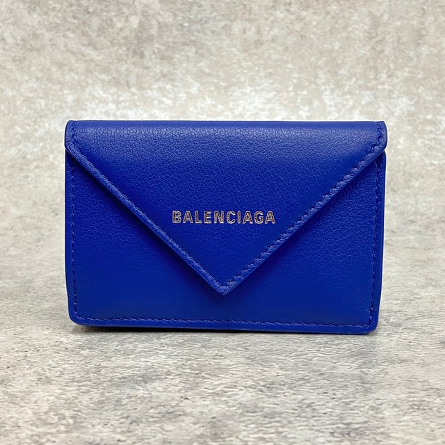 BALENCIAGA バレンシアガ ミニウォレット ブルー 5693-202203