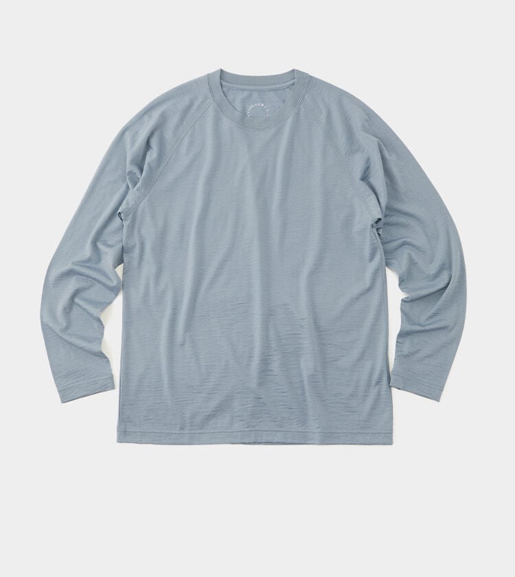 Merino Light Long Sleeve ブルーグレー L 山と道-