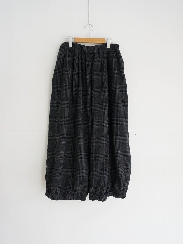 tumugu: コットンウールグレンチェック バルーンパンツ | Fimpen+Nul
