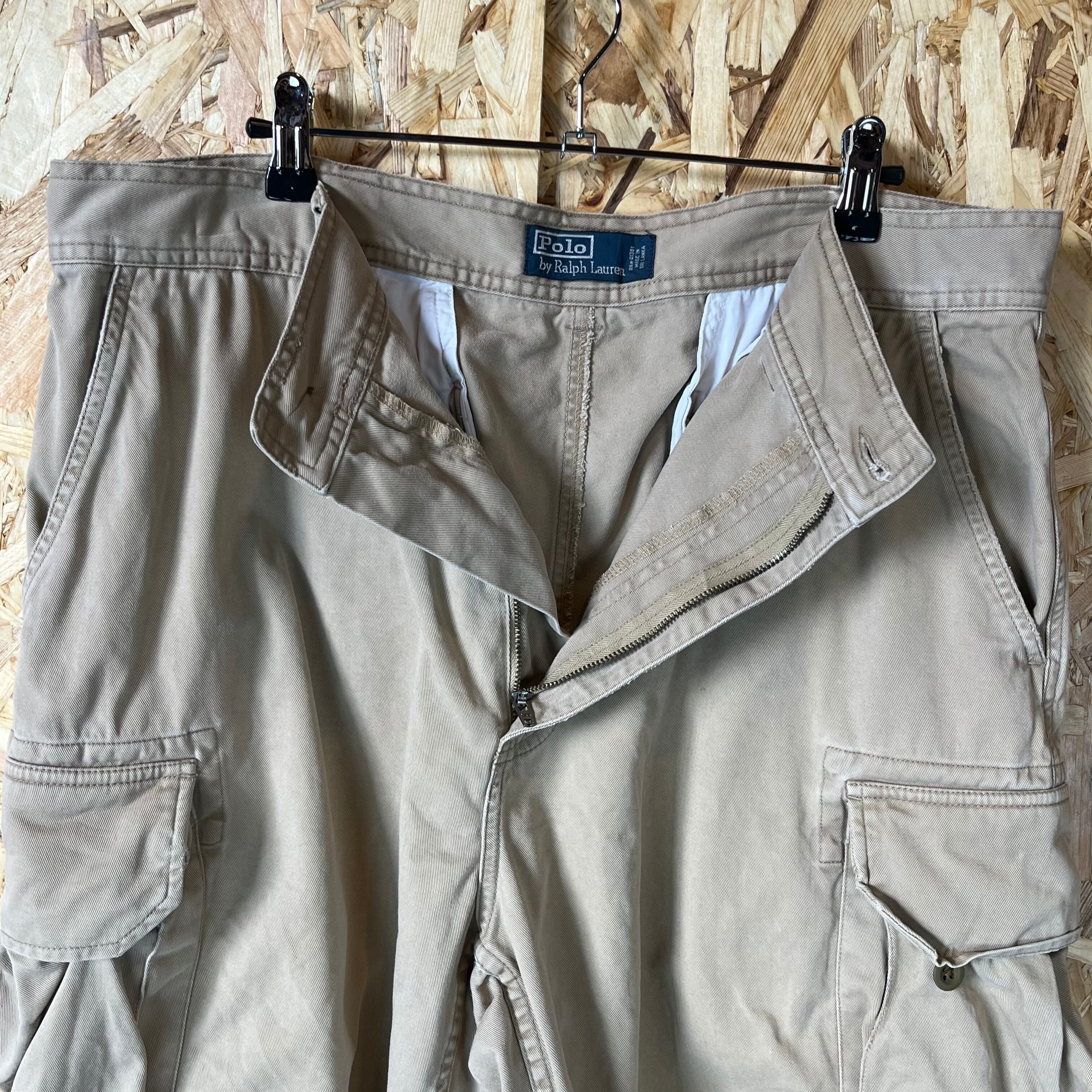 ☆90s VINTAGE Polo by Ralph Lauren 67 CHINO カーゴショーツ メンズ