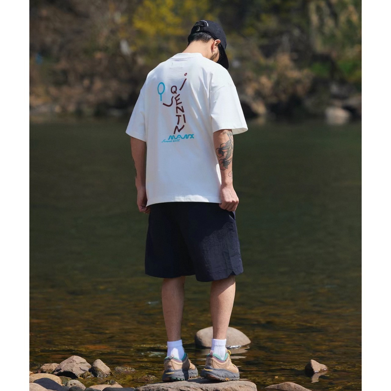 Tennis graphic back print tee 1468 - 8