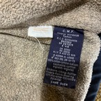 90s Timberland / コットン マルチポケットジャケット ネイビー / フード着脱可 / 中綿入り 防寒 アウトドア