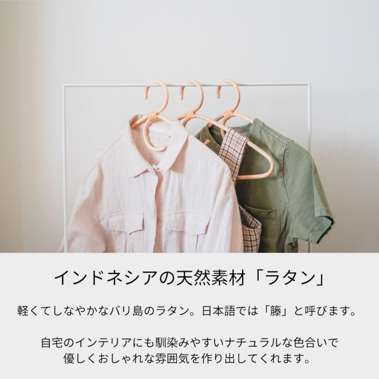 大人用ラタンハンガー