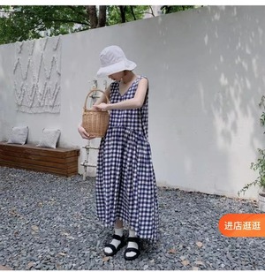 ギンガムワンピース　AJ2231-6658