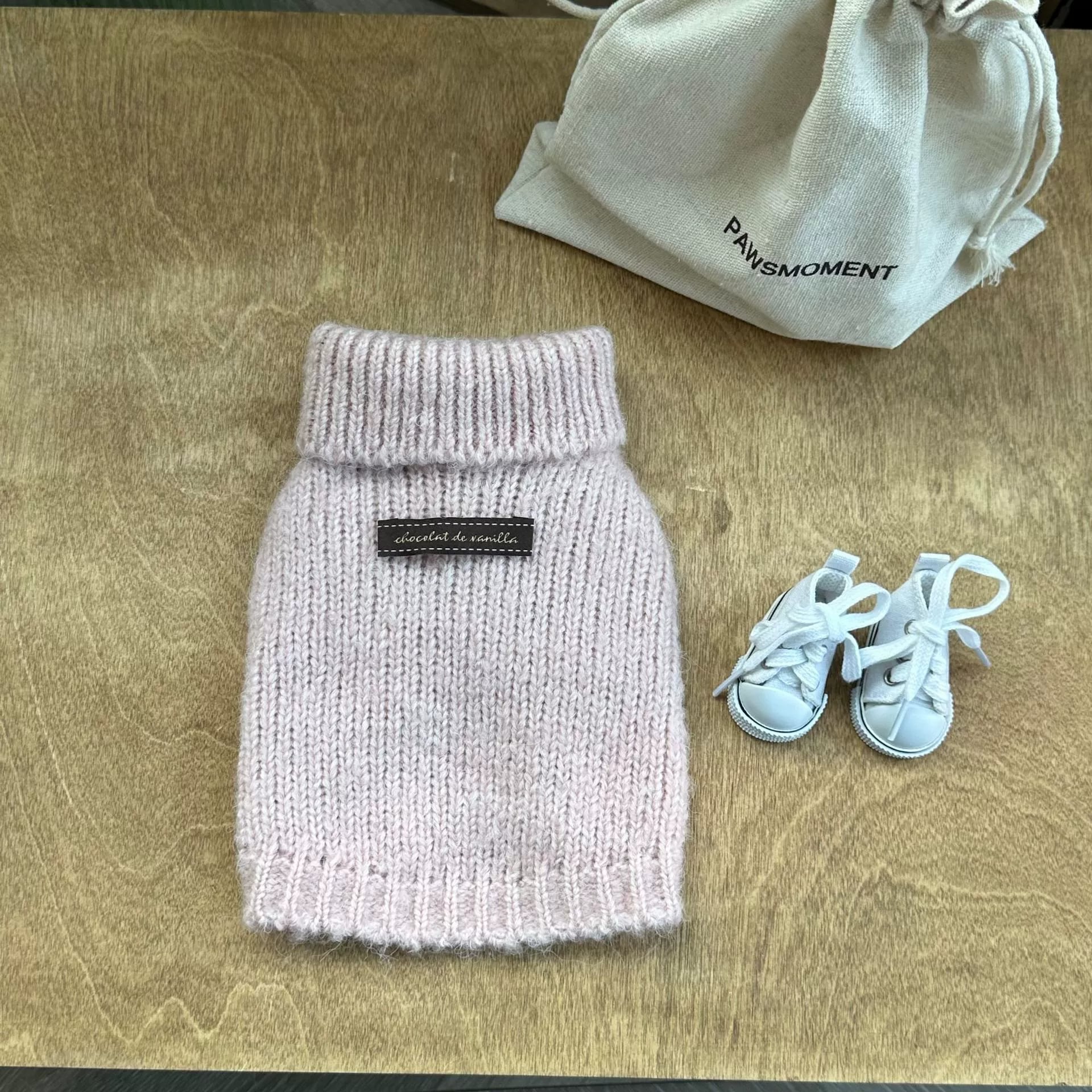 【予約】モヘア調タートルネックニットベスト