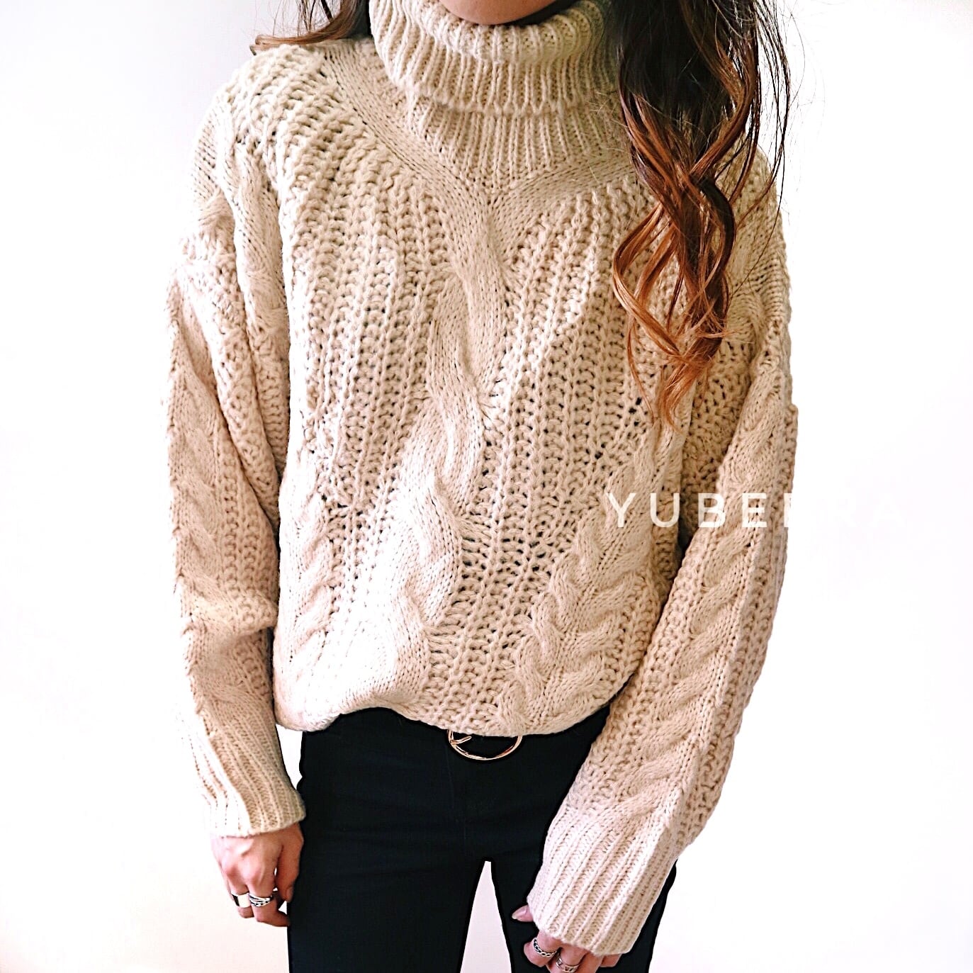 《送料無料》ハンドメイドケーブルニット 【8122900AN450】