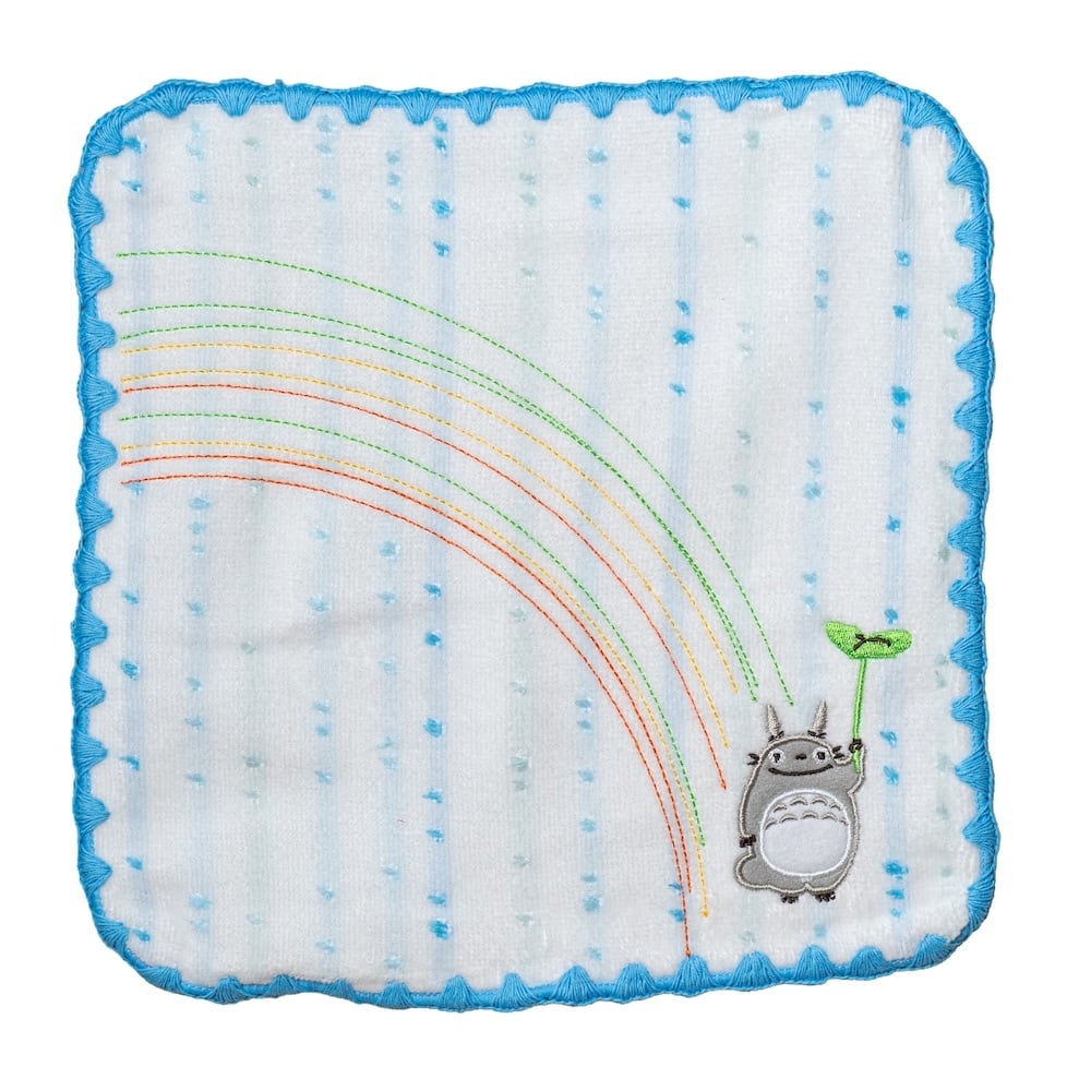 となりのトトロ ミニタオル 虹ブルー（7225） | すすのこ商店｜ジブリ