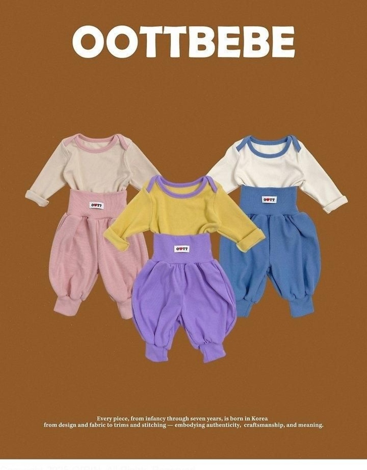 韓国子供服 / 26winter / oottbebe / おもちアラジン上下セット / ベビー&キッズ / 冬服 *XS~XL*