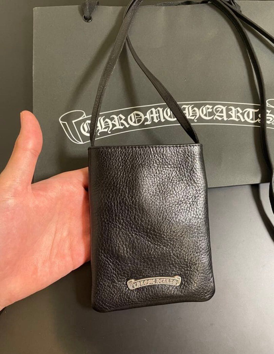 CHROME HEARTS クロムハーツ スクエアポケット CHクロス ミニ