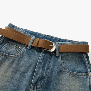 wide-leg denim pants　J00458