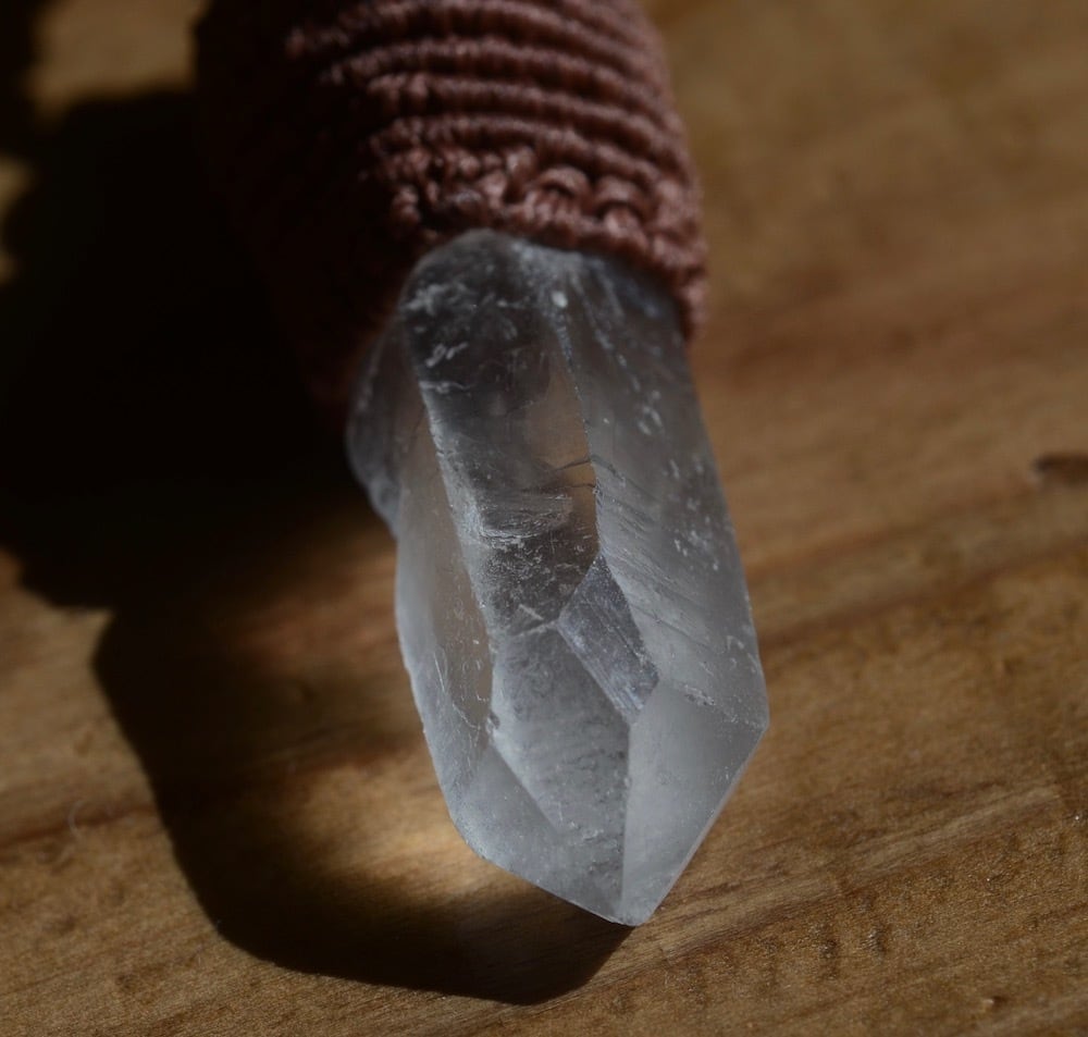 レムリアンシードクリスタル原石マクラメペンダント(CASA BLESSING®︎)L07-0019