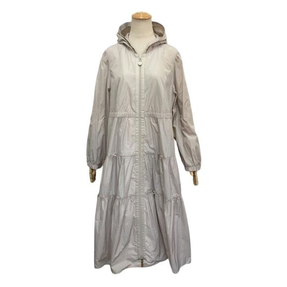 スーパービューティー ティアード ロングコート リボン ギャザー