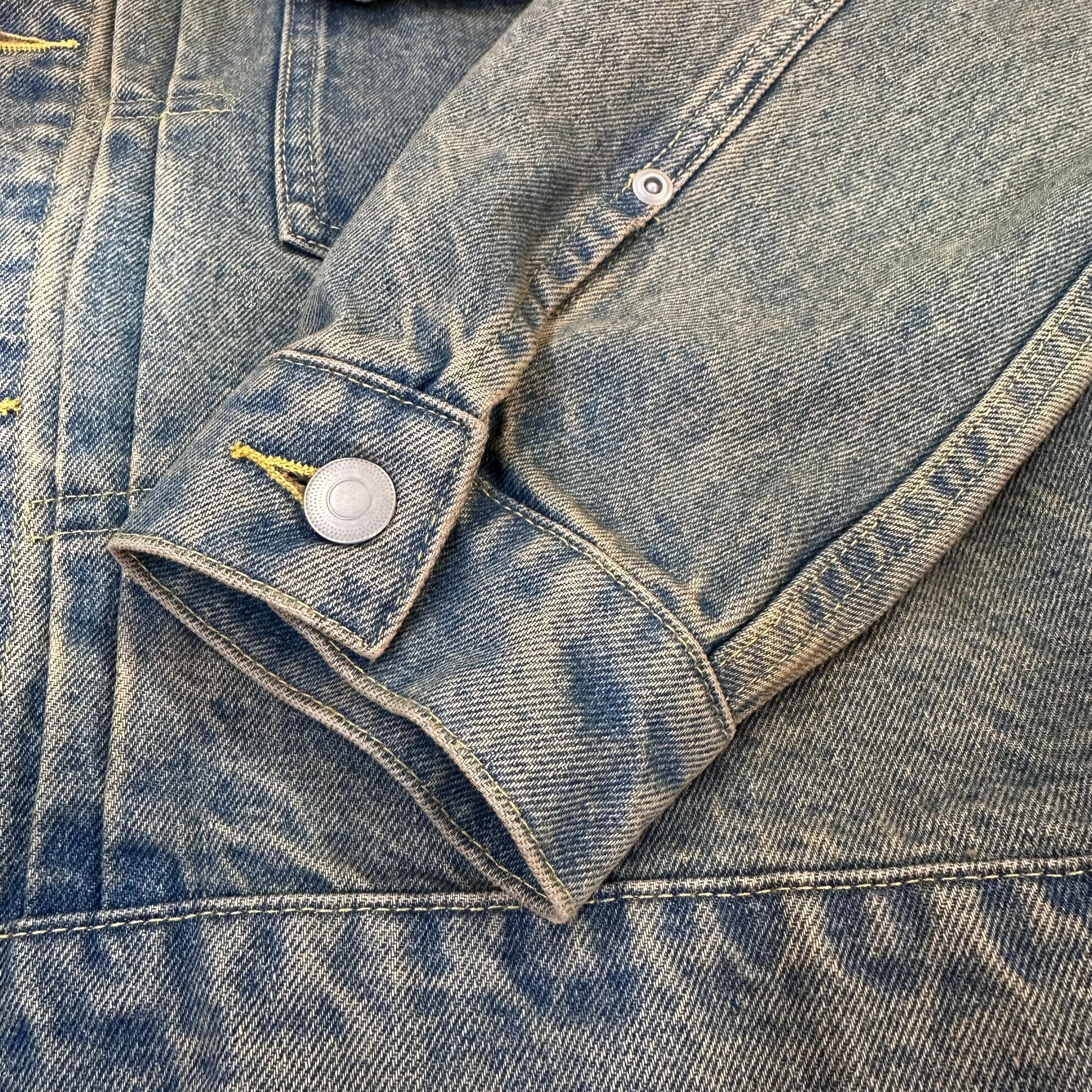HOUSTON / ヒューストン 51566 DENIM EMBROIDERY TRACKER JACKET