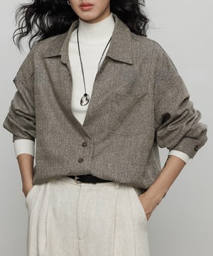 レイヤード◆オーバーシャツ【t-10969】