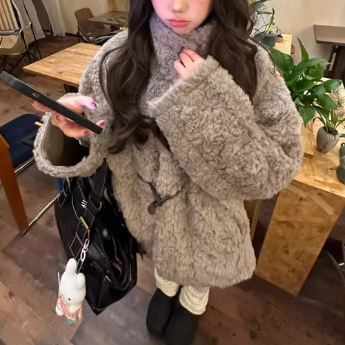 フェイクファートグルボタンジャケット ・73493