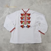 フォークダンス 衣装 LOUIS ルイス トップス ブラウス ホワイト系 刺繍 カラフル 白 赤 緑 青 リボン 明るい かわいい カントリー チロリアン 長袖 ダンス衣装 イベント おしゃれ レッド系 ブルー系 グリーン系 イエロー系