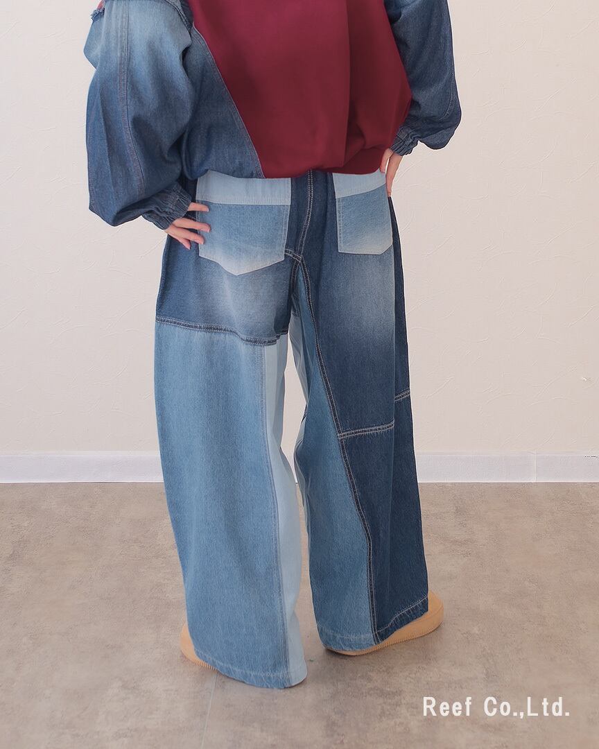 リビルドパラシュートデニムパンツ】 ST-226952 Brand：ミリロピュール
